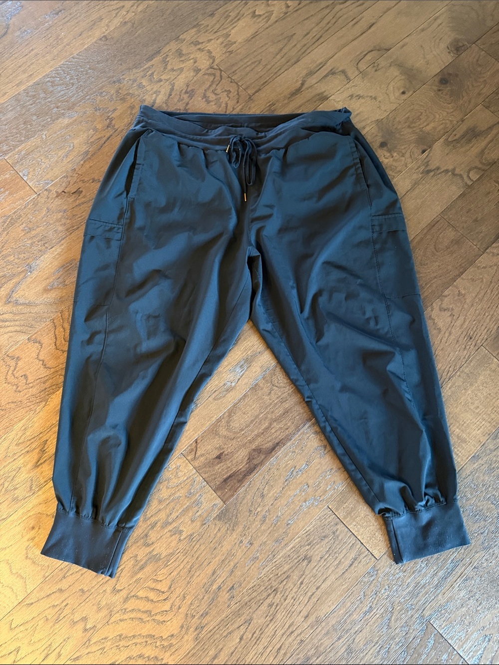 Women’s Black Jogger Pants with Drawstring Waist